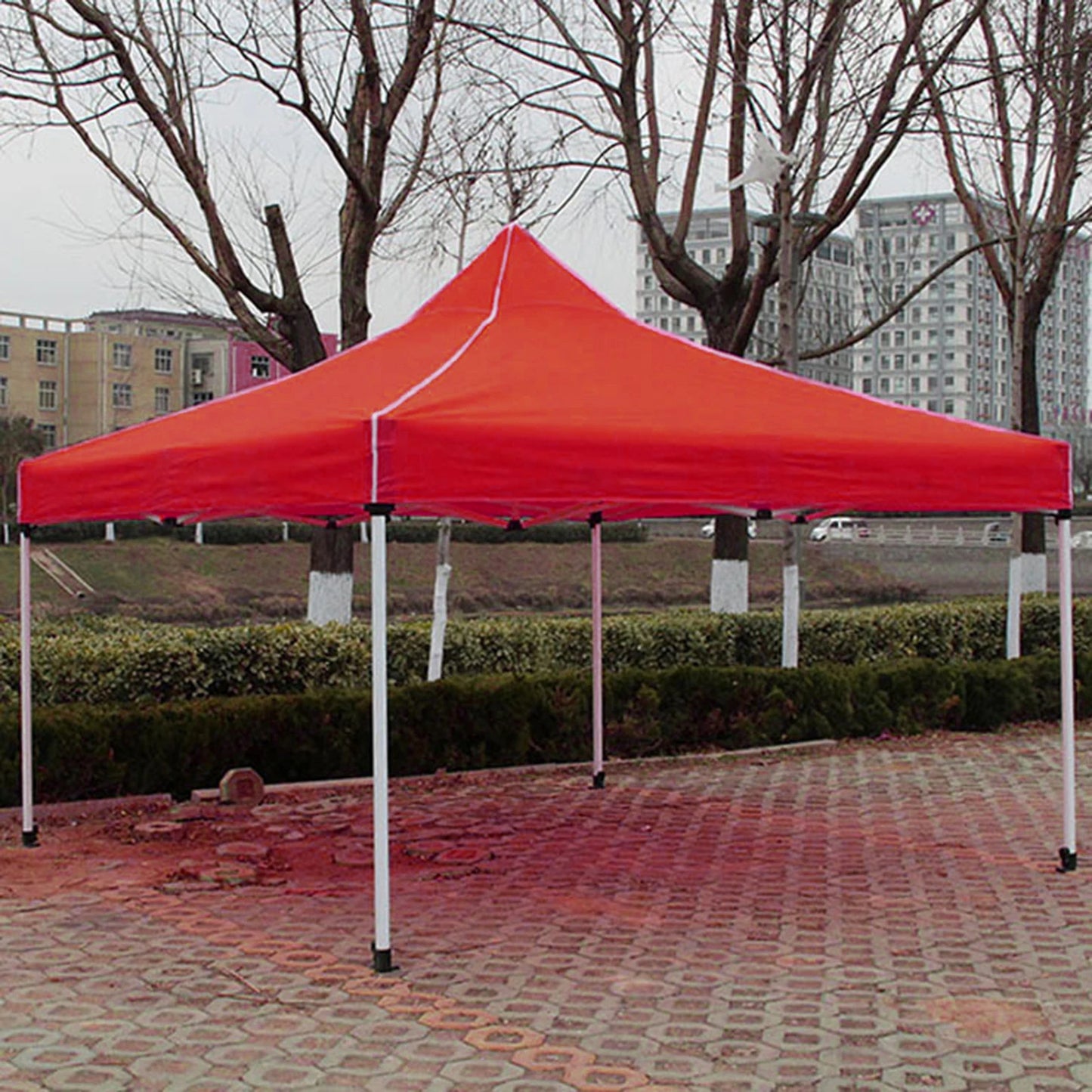 Tenda Gazebo Alumínio Dobrável - 2 X 2 M - Poliéster Silver Revestimento- Cor Azul