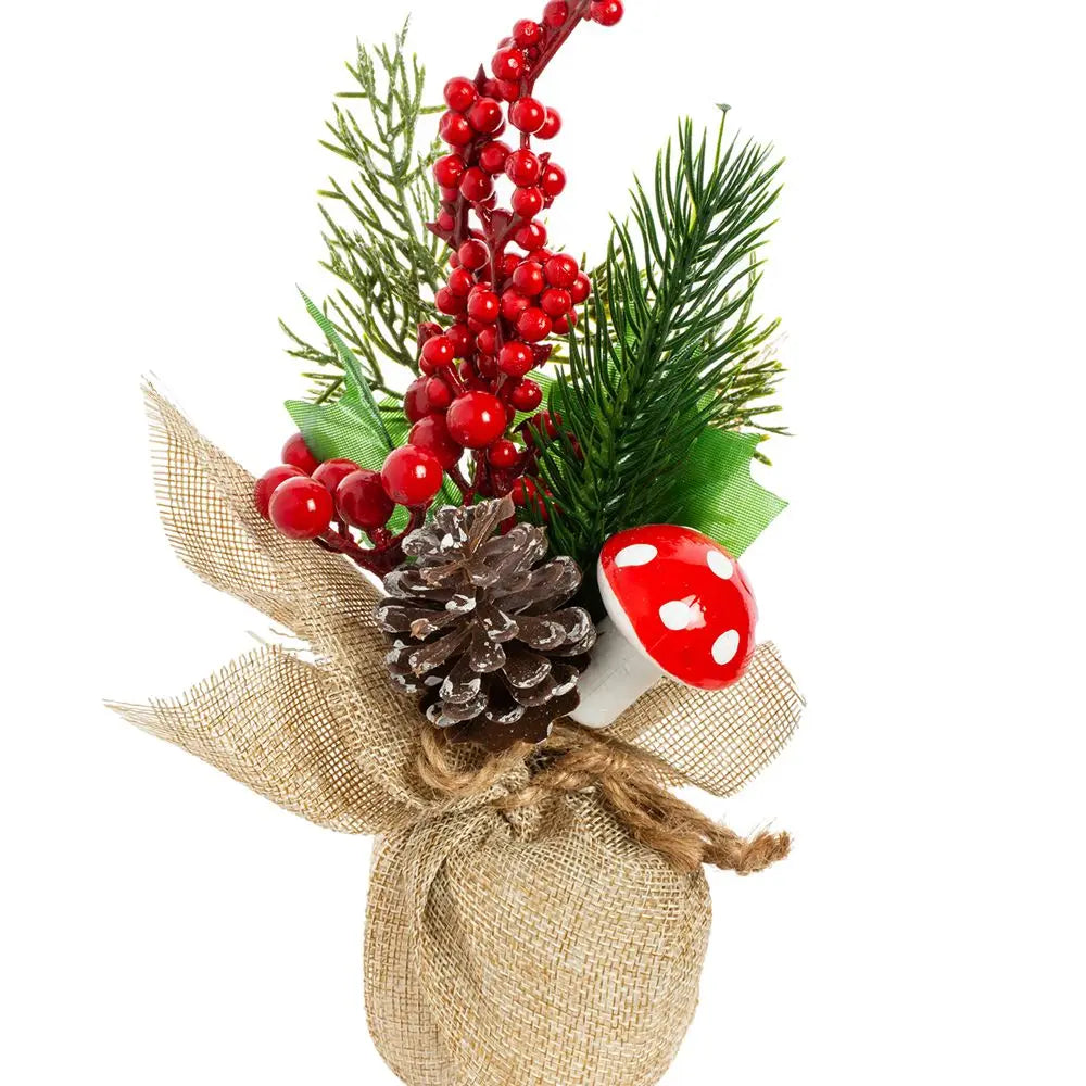Vasos Árvores de Natal 1/3 Peças 23cm de Altura Pequenos Vasos de Árvores de Natal