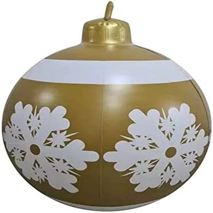 Bola de Natal inflável Genérica de PVC para Áreas Externas, Enfeite Árvore Natal 60cm