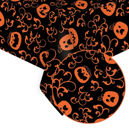 Toalhas de mesa sangrentas de Halloween Capa de crânio de plástico capa de mesa