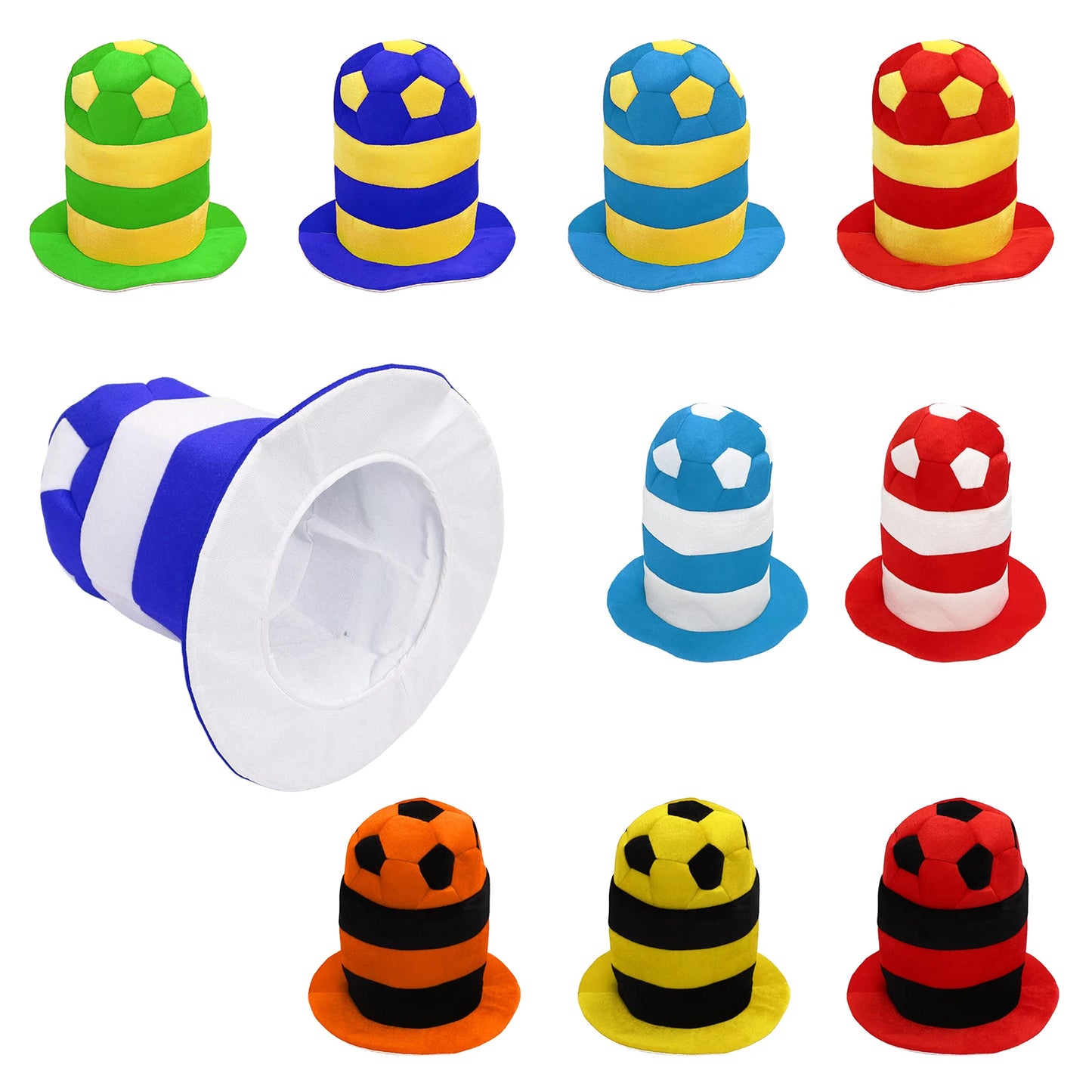 Chapéu Bola e Bandeira Brasil Copa do Mundo 62*33cm / 24.41*13 Pol.