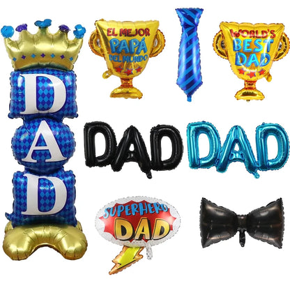 Kit de arco de balões para decoração do Dia dos Pais, incluindo balões  "MELHOR PAI"