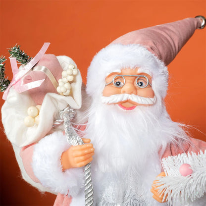 Boneco papai noel rosa 60cm