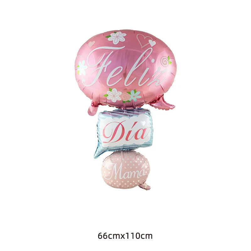 Balões para o Dia das Mães, Balões "Te Amo Mãe" para Decoração de Festas Dia das Mães
