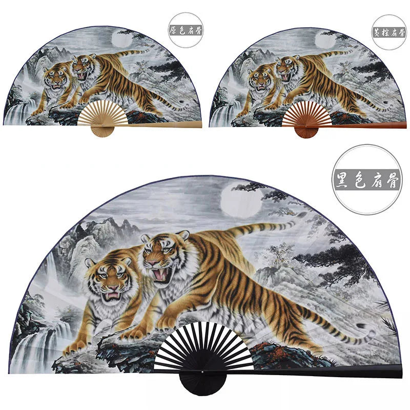 Grande Leque Pendurado, Decoração de Parede de Fundo, Leque Pendurado Artesanal