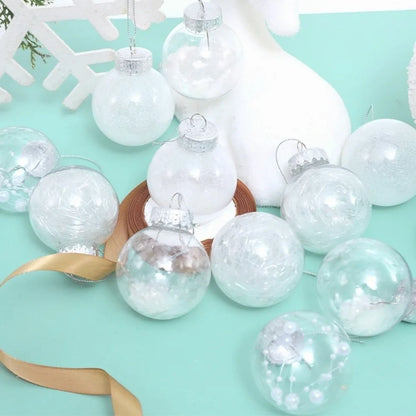 kits de Bolas Natal Inquebráveis (Geralmente com 24 Unidades de 4 cm), Feitas de Plástico Resistente
