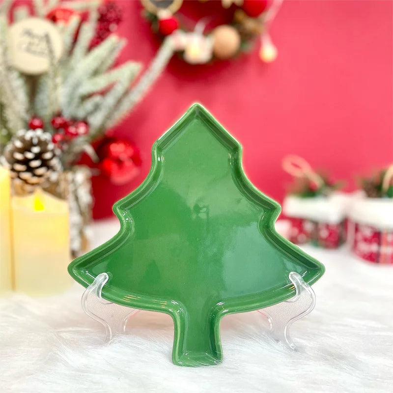 Bule de Chá em Formato de Árvore de Natal (820ml) e Bule de Porcelana Árvore de Natal Decorativo Cerâmica