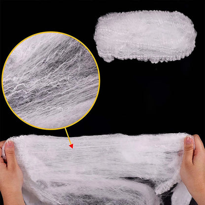 Decoração de Halloween para pendurar sacos de ovo de aranha iluminados, 3 peças sacos