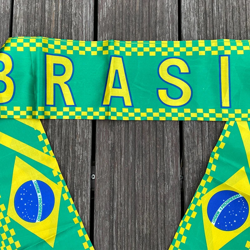 Cachecol esportivo de futebol para a euro malha de futebol de Portugal, 145*18 cm