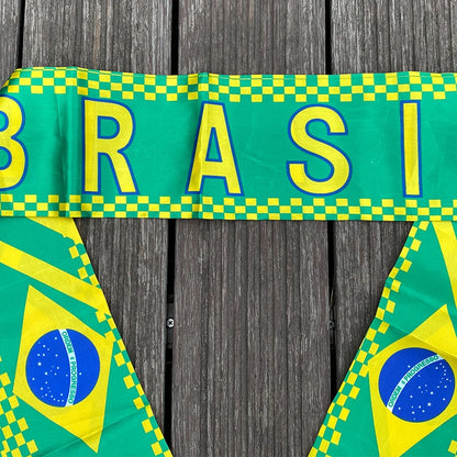 Cachecol esportivo de futebol para a euro malha de futebol de Portugal, 145*18 cm