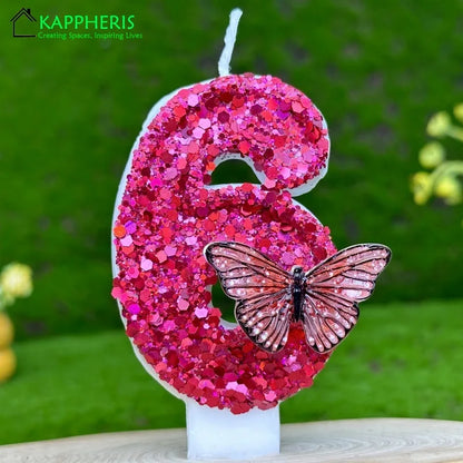 Velas com número de aniversário de 7 cm, velas de aniversário, design 3D, bolo aniversário