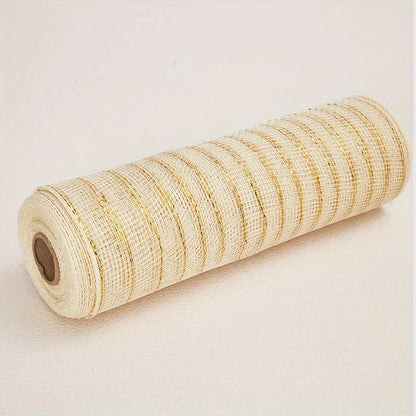 Decoração  malha 25,4 cm x 9 metros cada rolo, conjunto Robbin de malha metálica