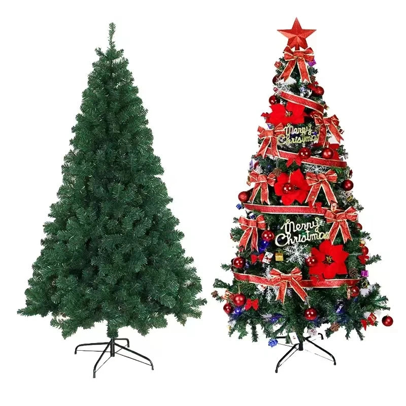 KIT Árvore de Natal 500 Galhos Pinheiro de Natal 150cm Verde