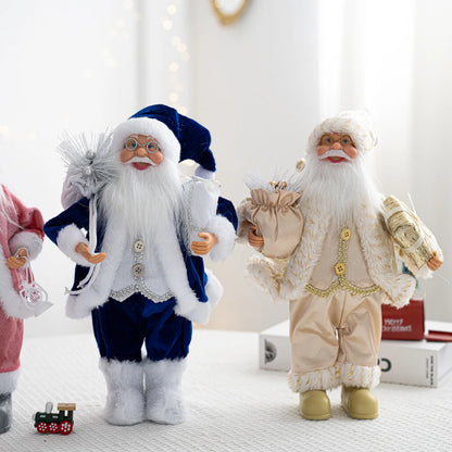 Boneco Papai Noel Lanterna Vermelho decoração de mesa de papai Noel de 30CM*11.81
