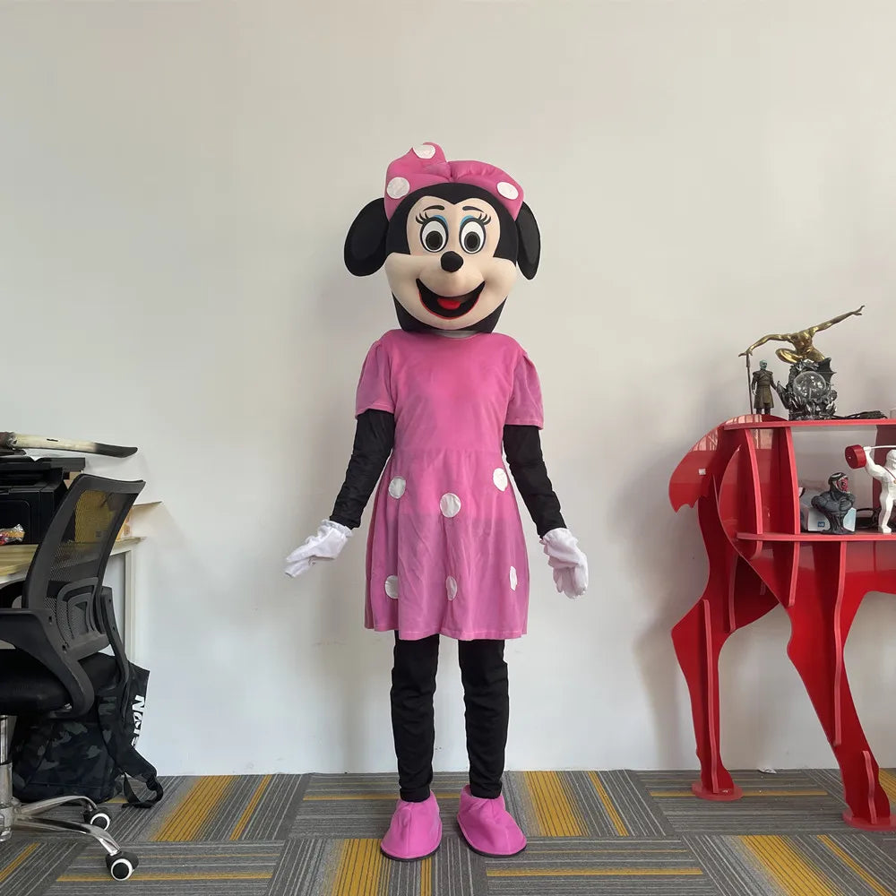 Disney mickey minnie mouse mascote conjunto clássico personagens de desenhos