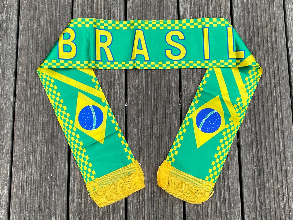 Cachecol esportivo de futebol para a euro malha de futebol de Portugal, 145*18 cm