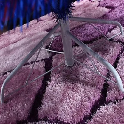 Árvore de Natal, árvore de Natal artificial azul real sem iluminação de 5 pés, árvore cor azul