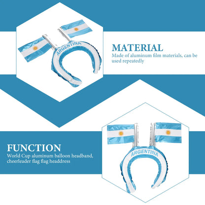 Faixa Copa do Mundo de cabeça com tema de futebol faixa de cabeça para fãs de futebol