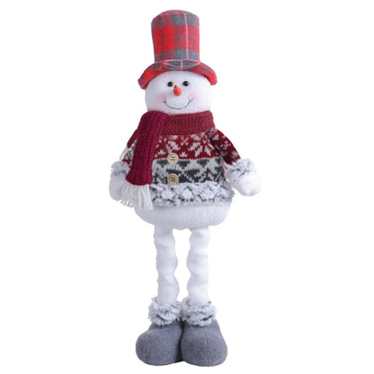 Kit boneco Papai Noel Boneco de Neve Rena Natal Boneco de Natal em pé - boneca retrátil