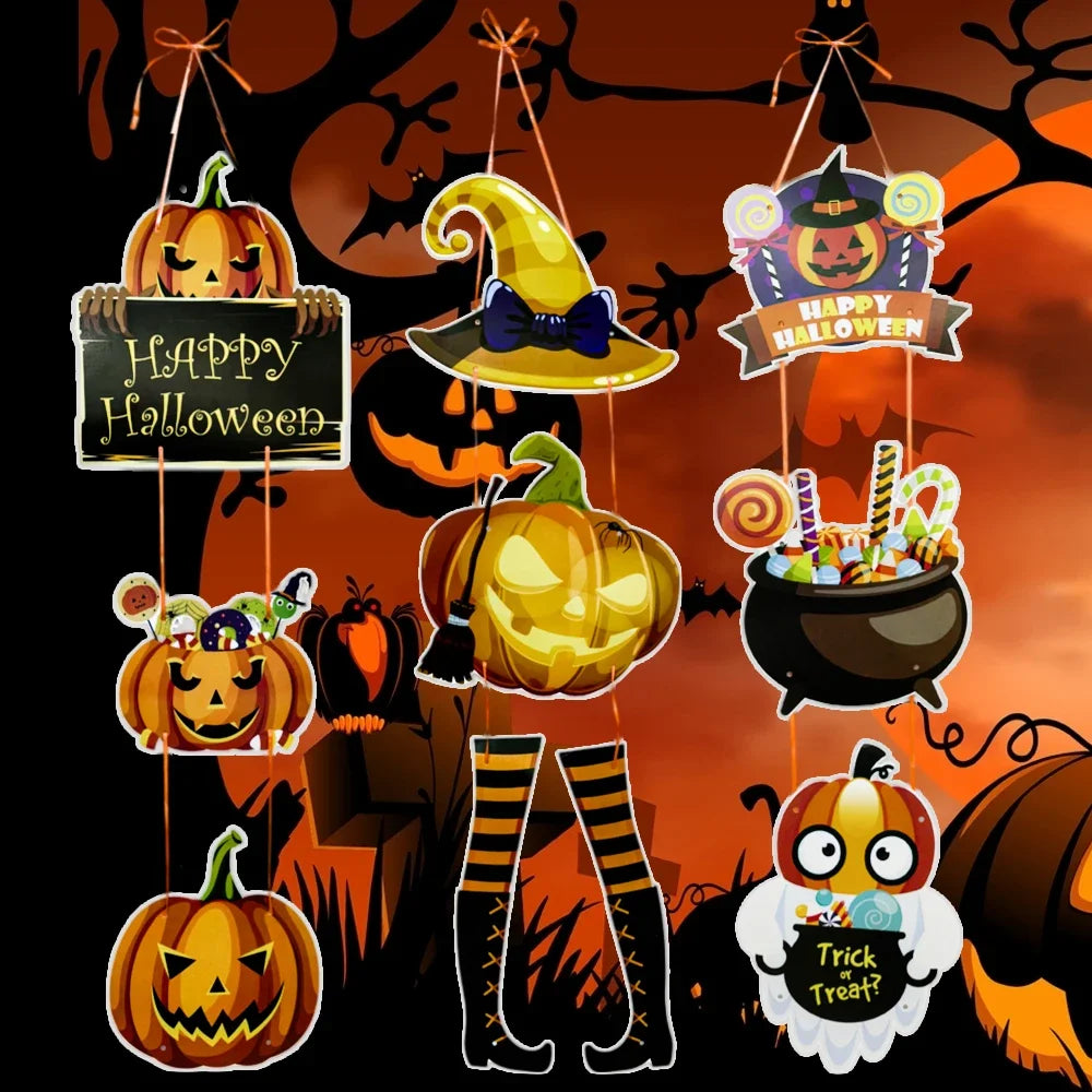 Decoração de Halloween - Conjunto de 1 peças de decoração Halloween castelo fantasma