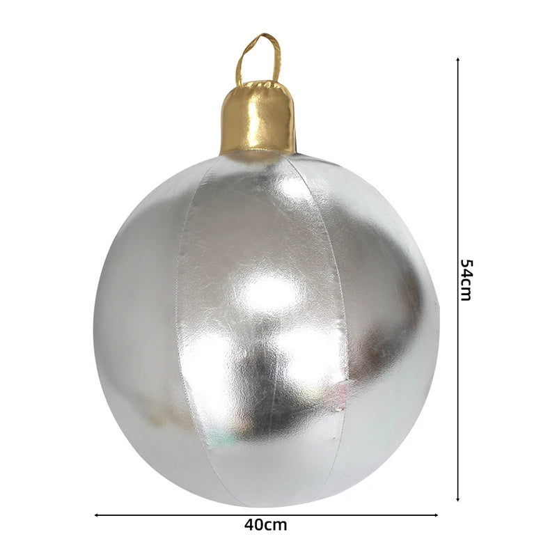 Bola de Natal Gigante Inflável para Decoração, Natalinas Coloridas Cenários Fotográficos