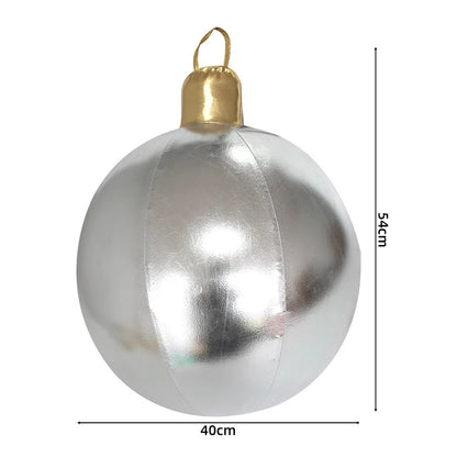 Bola de Natal Gigante Inflável para Decoração, Natalinas Coloridas Cenários Fotográficos
