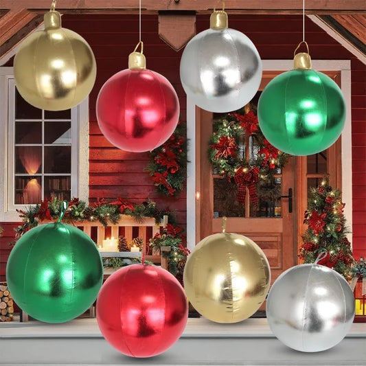 Bola de Natal Inflável Colorido Internos 40cm*Largura*54 cm*Peso: 191g Gigante 40cm PVC