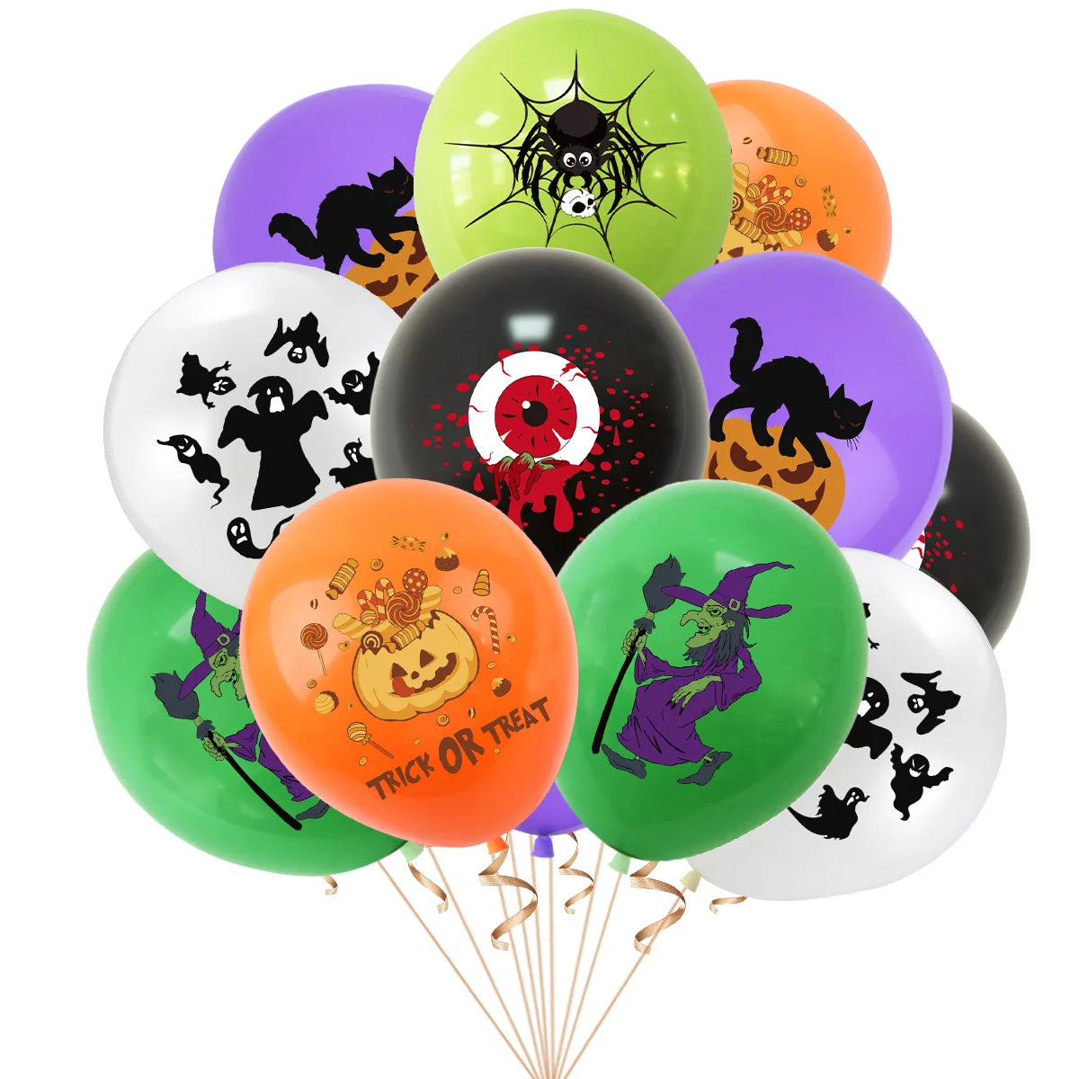 Balões Halloween 15 Peças balões de respingos de sangue de 12 polegadas e Halloween