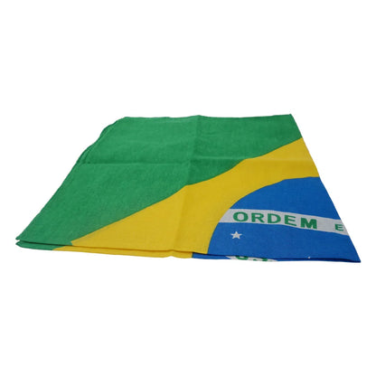 Bandana Do Brasil Bandeira Do Brasil Copa Do Mundo 21*21cm Verde Bandeira Do Brasil