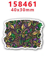 Plaquinha de Carnaval Decoração Plaquinhas De Carnaval Kit 10 Unidades P/enfeitar