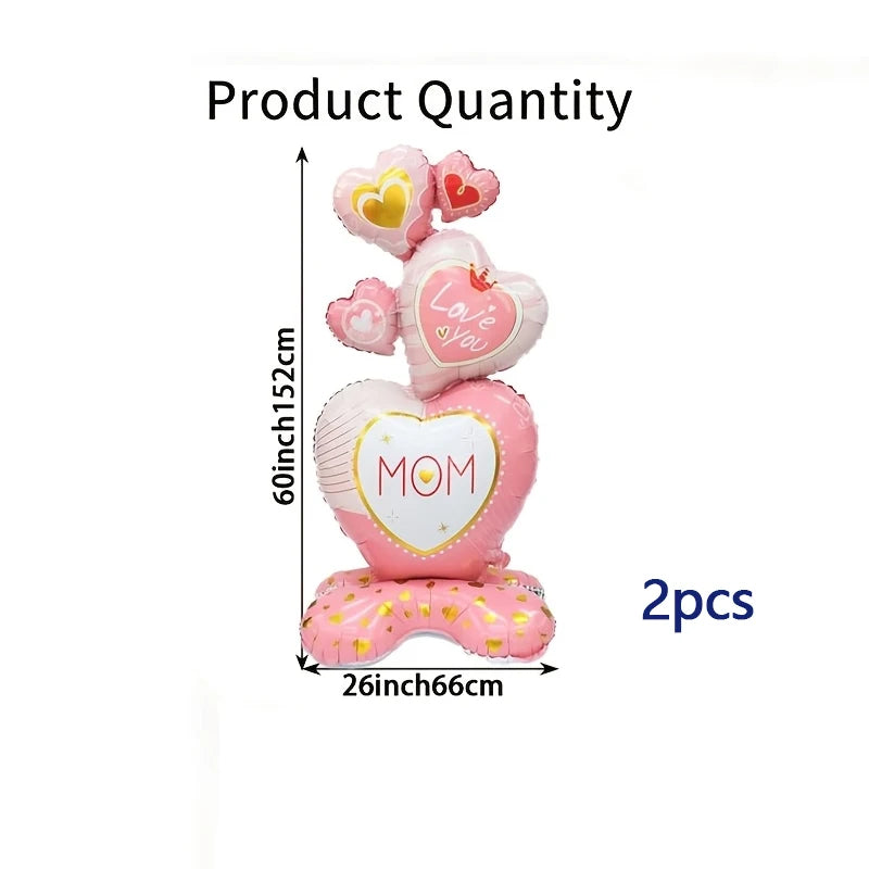 Balão de chão para o Dia das Mães - 2 unidades grandes de 112 cm x 39 cm, decoração