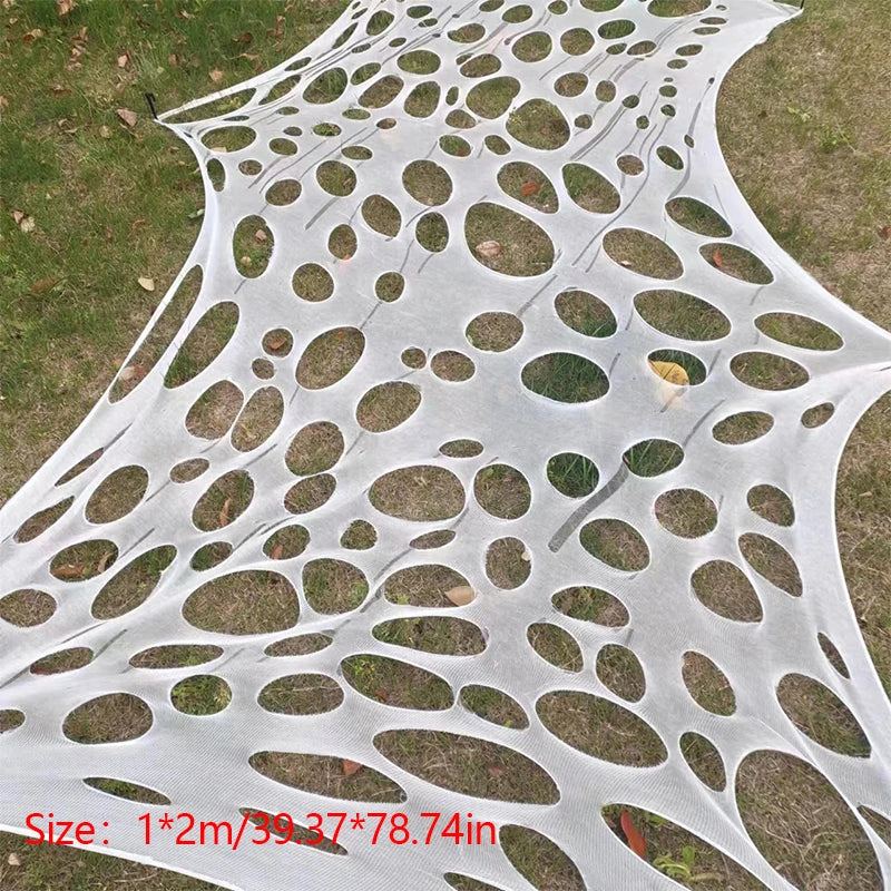 Decorações de teia de aranha para o dia das bruxas ao ar livre – Decoração de teia aranha