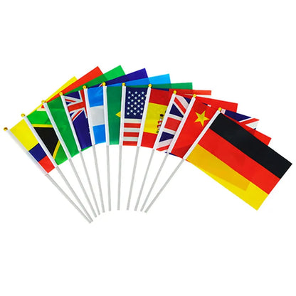 Conjunto de bandeiras de palito mundial internacional de 226 países, pequenas bandeiras