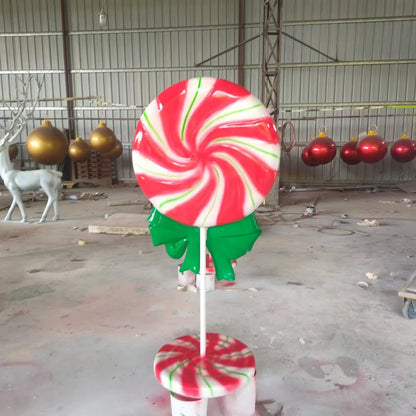 Grande trenó de fibra de vidro para decoração de shopping, material plástico Natal