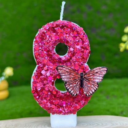 Velas com número de aniversário de 7 cm, velas de aniversário, design 3D, bolo aniversário