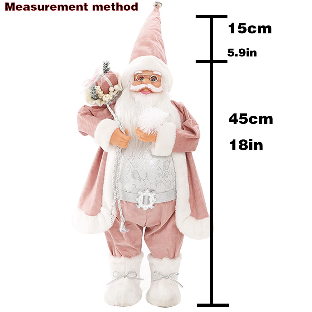 Papai noel em pé com malha vermelha