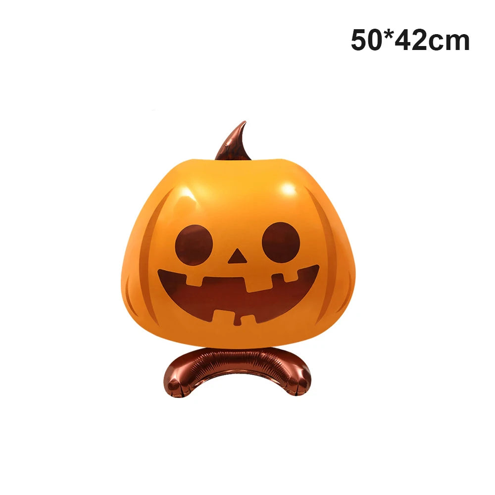 Balões grandes de Halloween Balões de esqueleto em pé Balão assustador base Balão