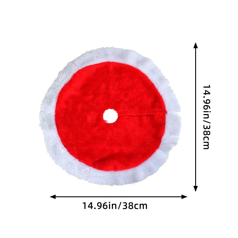 1 Peças Mini Saia para Árvore de Natal Tapete Macio para Árvore de Natal para Decoração