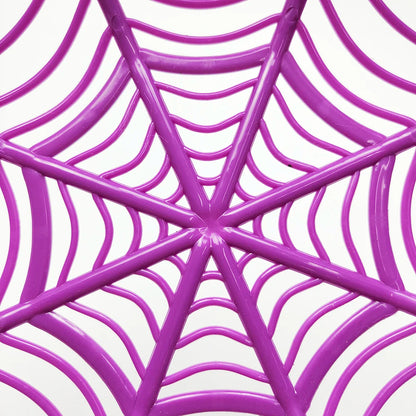 Centro de mesa Cesta Design Teia Halloween para tigela de doces, quarto festivo, roxo