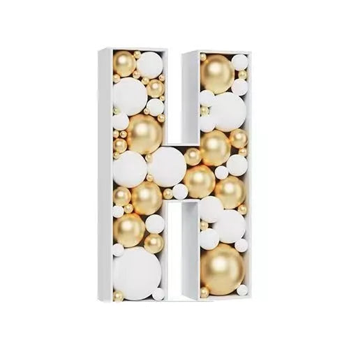 Letras Gigante Moldura para balões, moldura de mosaico de 73 cm, balões reutilizáveis