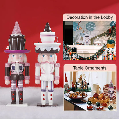 Soldado quebra-nozes de madeira natal quebra-nozes ornamento fantoche artesanato