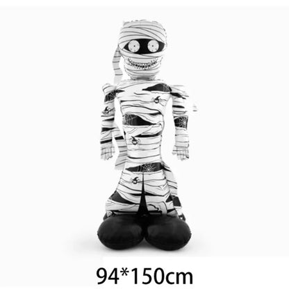 Balões grandes Halloween, conjunto independente balões grandes alumínio, abóbora