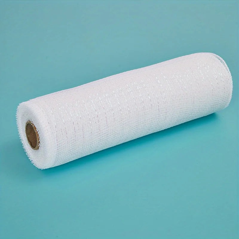 Decoração  malha 25,4 cm x 9 metros cada rolo, conjunto Robbin de malha metálica