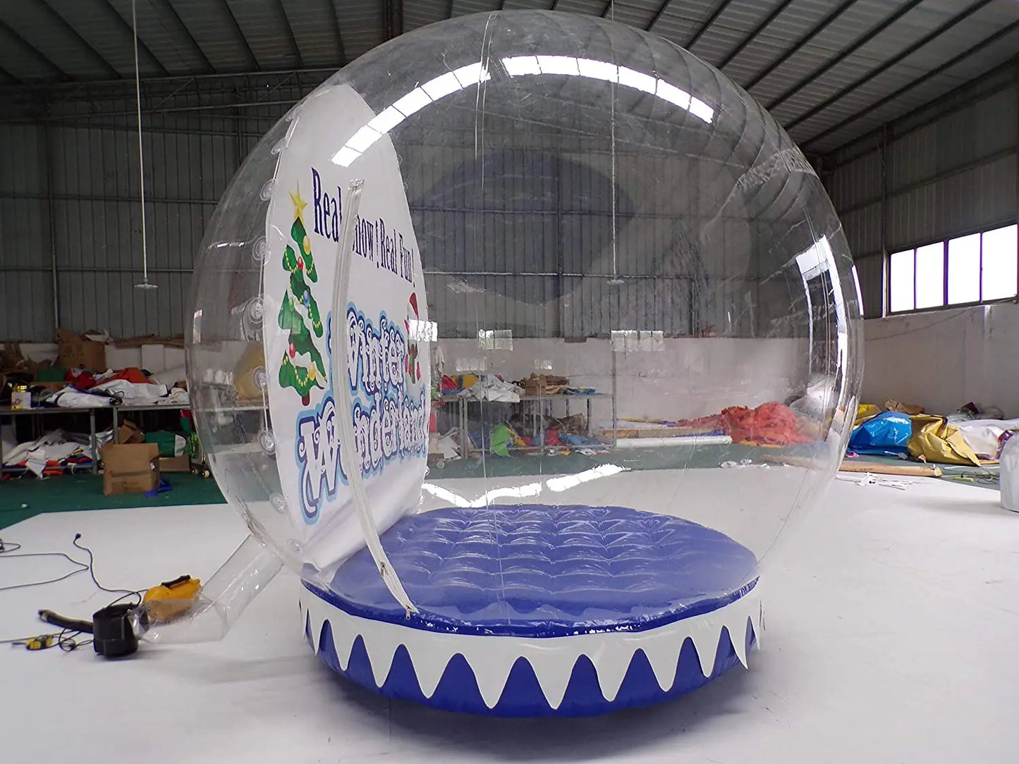 Bola de Natal Inflável de Dimensões 3m*4m*5m Bola Gigante de Natal Decorada em PVC