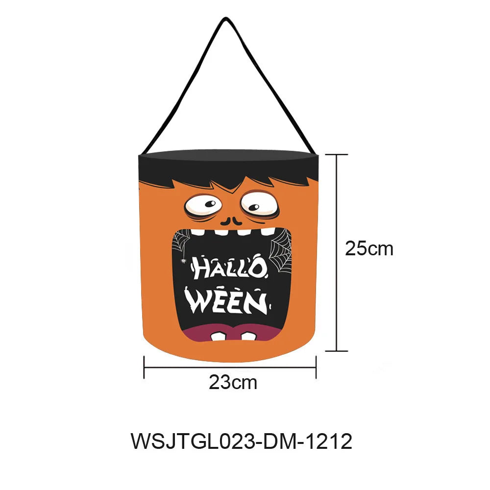 Cesta Dobrável Halloween 1 peças de luz de LED, sacos de doces ou travessuras Halloween
