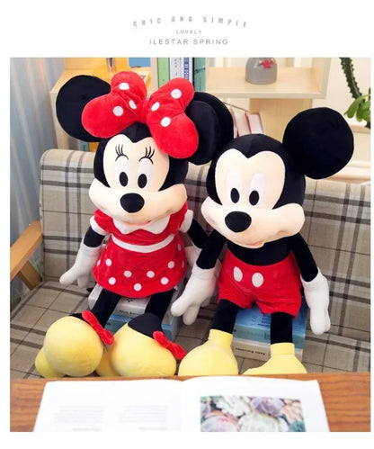 Mickey e Minnie Pelúcia Infantil Disney Mickey Mouse com Mecanismo de Luz