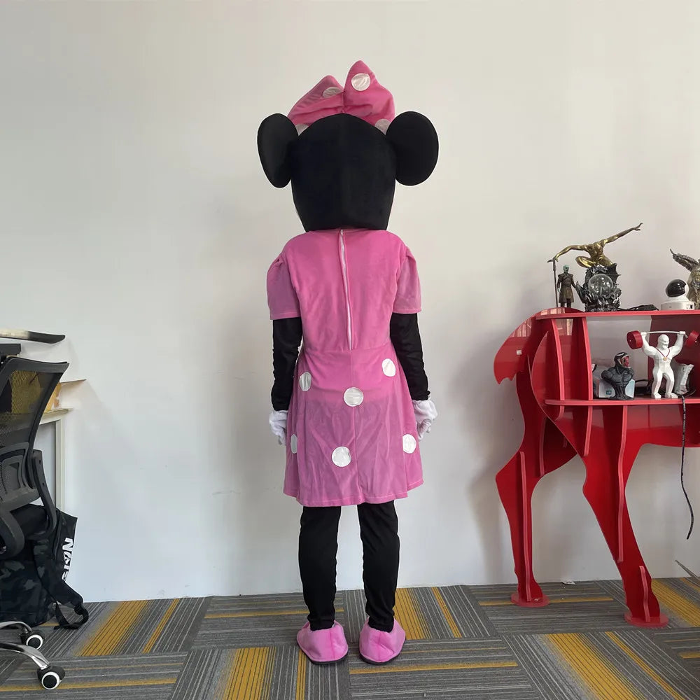 Disney mickey minnie mouse mascote conjunto clássico personagens de desenhos