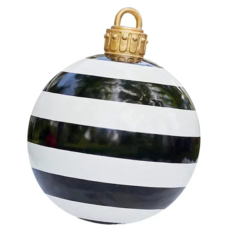 Bola de Natal inflável Genérica de PVC para Áreas Externas, Enfeite Árvore Natal 60cm