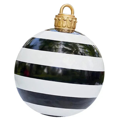 Bola de Natal inflável Genérica de PVC para Áreas Externas, Enfeite Árvore Natal 60cm