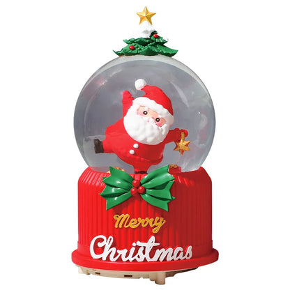 Globo de Neve de Natal, Bola de Cristal Iluminada, Enfeites de Bola de Vidro, Decorações